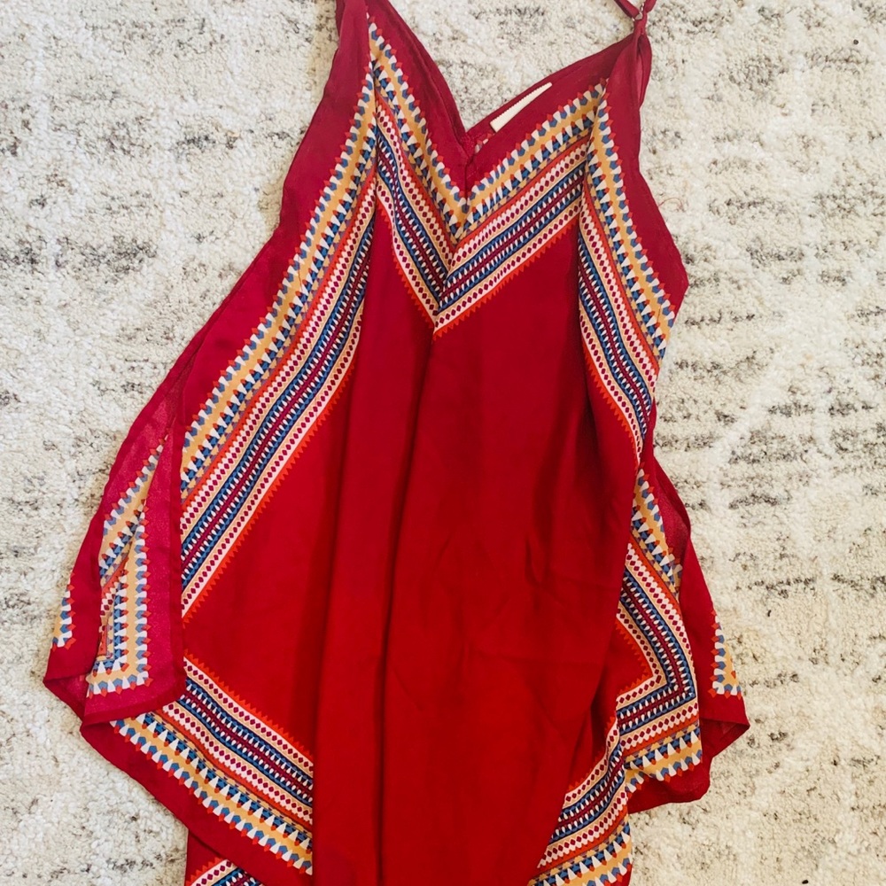 Handkerchief dress adjustable straps